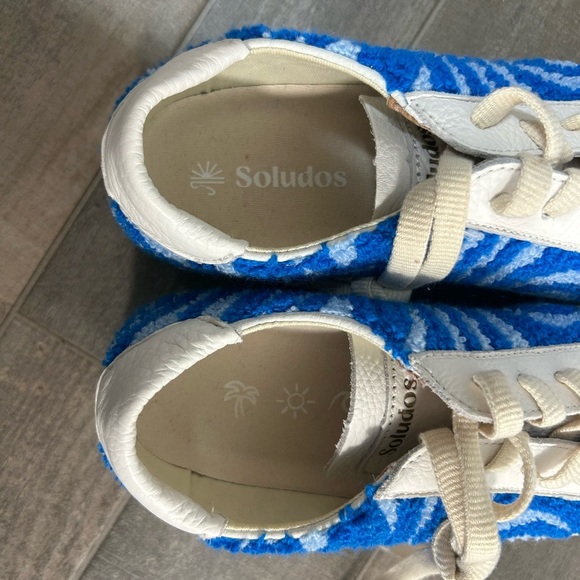 NWOB Soludos Leather Ibiza Platform Psychedelic Spiral - Picture 7 of 13